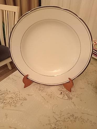 soba silver: Boşqablar, 6 ədədli dəst, rəng - Ağ, Farfor, Yaponiya — 1