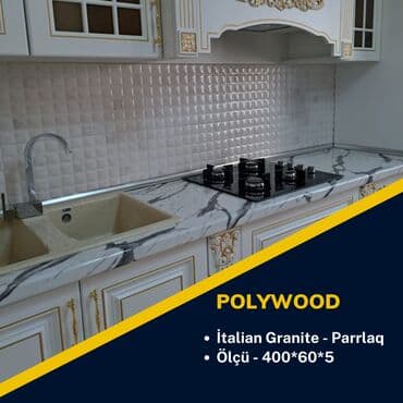 su suzen daş: Yeni Nəsil Rezopallar ( Polywood, Stalicni, Mətbəx Dəzgahı) Столешницы — 1