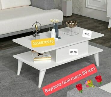 Jurnal masası, Yeni, Açılmayan, Laminat, Dördbucaq masa