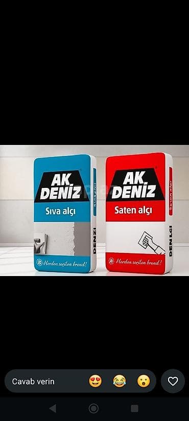 Keramika yapışdırıcıları: Tikinti qarışıqları və yapışdırıcılar – seçilmiş markalar - Akdeniz — 1
