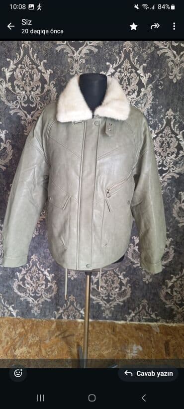 женские леггинсы на флисе: Qadın üst geyimləri – uzun modellər - Leopard naxışlı süni kürk — 9