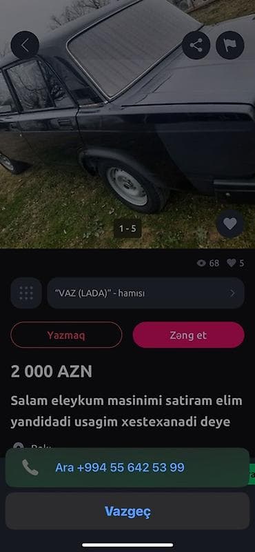 Bu peysər maşenikdi belə elanlara inanib pul atmiyin yiganda diyecey