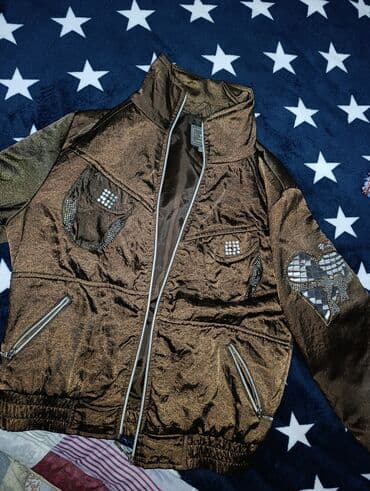 sarı rəngli kişi gödəkçəsi: Vetrovka kurtka, M — 3