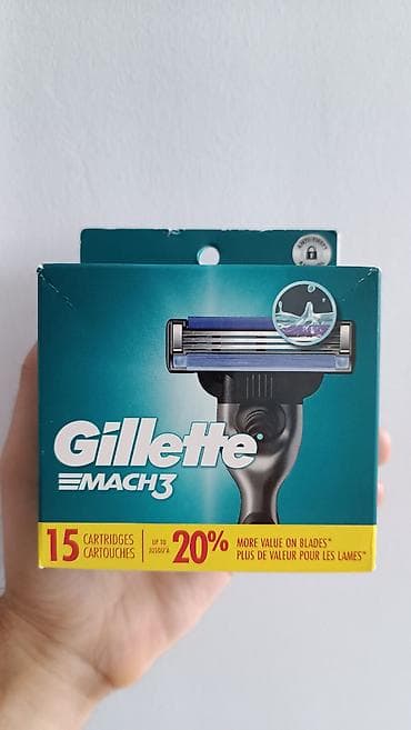 Gillette Mach 3 Başlıq 15-li TƏZƏ - AÇILMAMIŞ! BAĞLI! PAKOVKA!