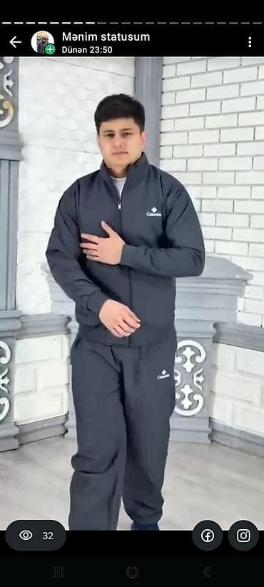 gence kurtka: Kişi idman kostyumları – dəst (kurtka + şalvar) - Modellər: Adidas — 2