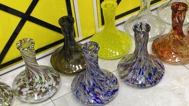 Volkswagen: Şüşə nargilə kolbaları – müxtəlif rəng və naxışlarda - Material — 3