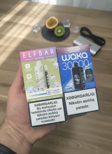 Məhsul: Birdəfəlik (yenidən doldurulan) elektron siqaretlər 1) Elfbar