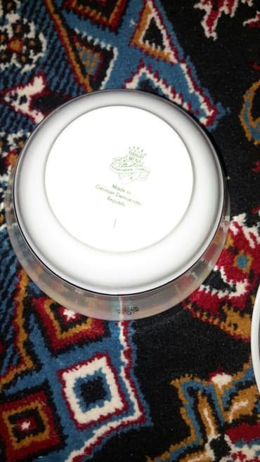 qara madonna aş nimcəsi: GDR Madonna çay dəsti, qədimi, yeni, 21 predmet, sovetdən qalıb — 8