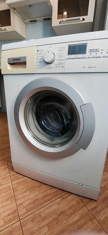 siemens elektrikli soba: Paltaryuyan maşın Siemens, 7 kq, İşlənmiş, Avtomat, Qurutmasız, Ünvandan götürmə — 1