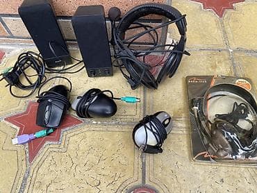 kohnə soyuducular: Kompüter aksesuarları dəsti Tərkib: - 2.0 masaüstü akustika (iki ədəd — 2