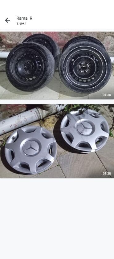 təkərdən əl işləri: İşlənmiş Disk təkər Mercedes-Benz R 16, 5 Boltlu — 1