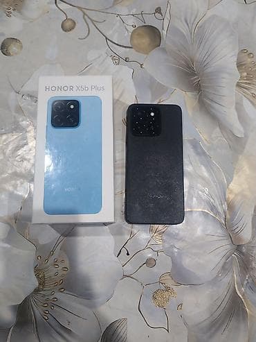 3 birinde printer: Honor X5b Plus, 128 GB, rəng - Qara, Barmaq izi — 2