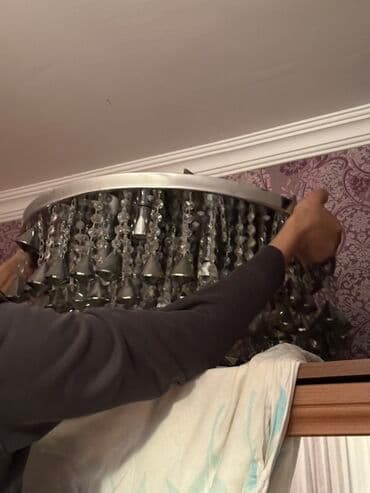 12 lik armaturun qiyməti: Çılçıraq, 10 və daha çox lampa, Metal — 1