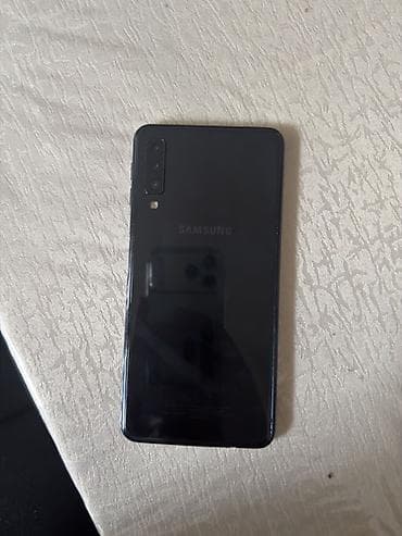 samsung s9 satilir: Samsung Galaxy A7 2018, 64 GB, rəng - Qara, İki sim kartlı — 4