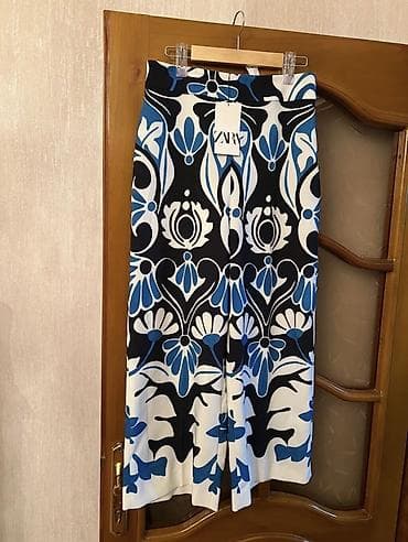 parasut salvar: ZARA “Desenli Culotte Pantolon” - Model: Culotte kəsim, qısa və geniş — 1