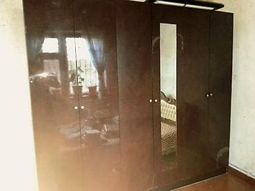 Mebel: 5 qapılı paltar dolabı (güzgülü) - Rəng: tünd qəhvəyi fasad lalafo.az -da Mebel: 5 qapılı paltar dolabı (güzgülü) - Rəng: tünd qəhvəyi fasad