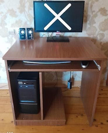 Düz masa, Polkalı, Siyirməsiz, Teksturalı laminat, Zəmanətsiz, Kredit yoxdur