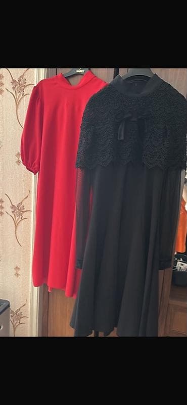 Her biri 15azn qara elbise s razmer qirmizi elbise m razmer — 1