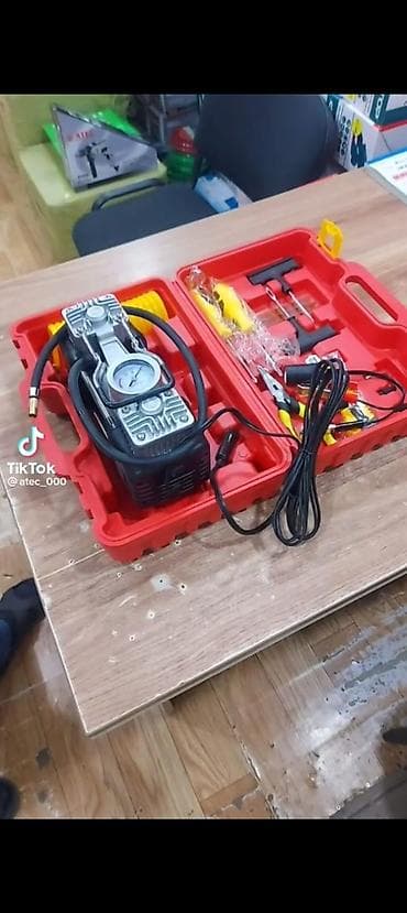 istilik radiator: 2 silindrli 12V hava kompressoru – avtomobil və ofroud üçün portativ — 4