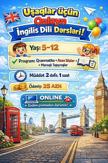 Dayələr: Xarici dil kursu, İngilis dili, Uşaqlar üçün — 1