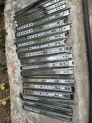 Mebel çekmecələri üçün teleskopik bələdçi relslər (cütlərlə). -