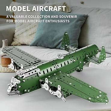 stacktrack oyuncaq dəsti: Metal Model Təyyarə Konstruksiya Dəsti - STEM yönümlü yığma dəsti — 1
