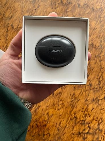 Микрофоны: Беспроводные (Bluetooth) Наушники, Huawei, цвет - Черный — 4