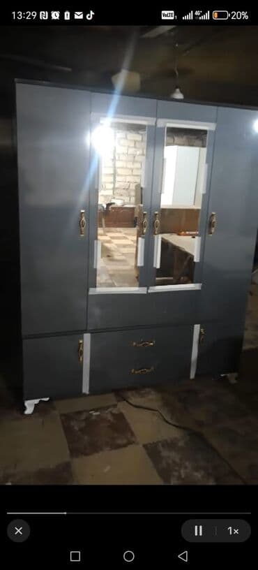 kalidor ucun alcipan fiqurlari: Açılan, 4 qapılı Düz dolab, Qarderob, paltar dolabı — 2