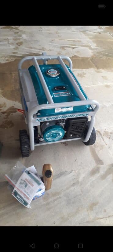 Total benzin generator – portativ tezedi hec isdifade olunmayıb tecli