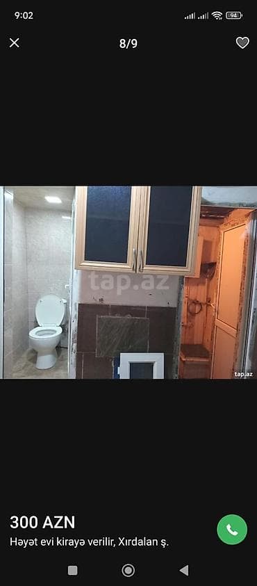 xirdalanda gunluk kiraye evler: 25 kv. m, 2 otaqlı — 8