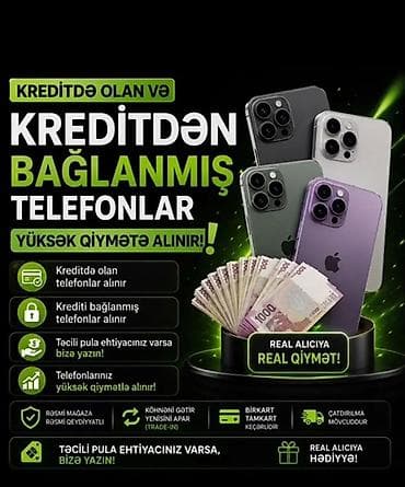 komputer notebook: Xidmət: Kreditdə olan və ya kreditdən bağlanmış telefonların alışı — 1