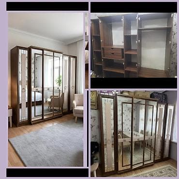 dolab kilidi: ✅6 qapili dolab satilir. *Qiymeti 330 Azn*. Bahali yataq destinin — 1