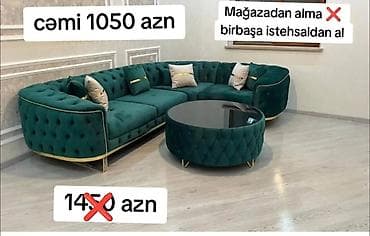 Yeni, Künc divan, Qonaq otağı üçün, Açılmayan