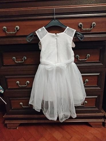 Uşaq üçün zərif ağ məxməri/şifon don.2-3 yaş. 0554023314 wp - Rəng — 2