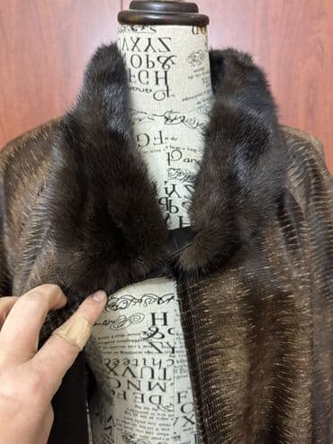 Qadın şalvarları: Qadınlar üçün zərif ponço/kaban - Material: üst hissə atlas parıltılı — 3