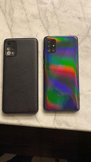 realme barter: Samsung Galaxy A51, 64 GB, İki sim kartlı, Face ID, Barmaq izi — 2