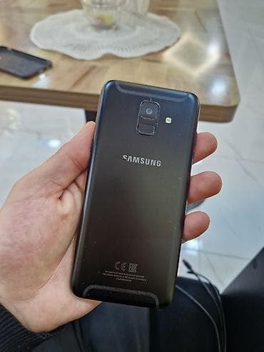 windows 10 masaüstü: Samsung Galaxy A6, 32 GB, rəng - Qara, Barmaq izi — 1