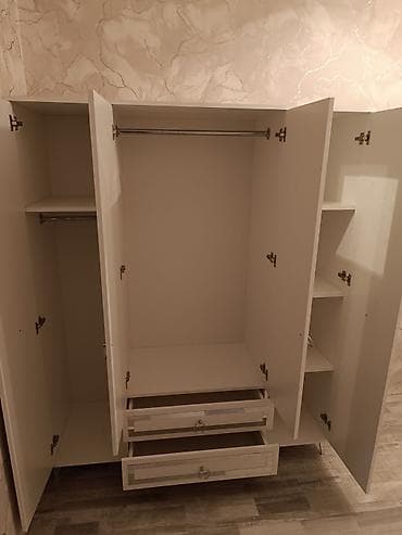 ayakkabi dolabi: Yeni, 4 qapılı, Güzgülü, Bej, Digər material, Açılan, Düz dolab — 4