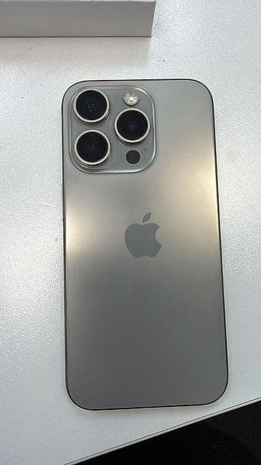 iphone 8plus: IPhone 15 Pro, 128 GB, Natural Titanium, Simsiz şarj, Face ID, Sənədlərlə — 3