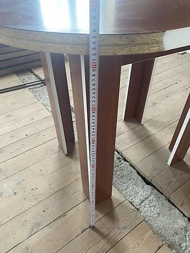 taxta divan: Qonaq masası, Açılmayan, Taxta, Oval masa — 4