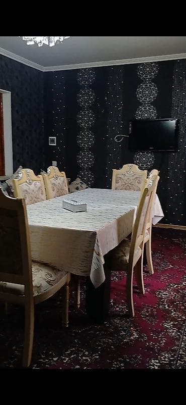 a frame ev: 3 otaqlı mənzil – interyer təsviri - Mətbəx: mərmər naxışlı üst və — 5