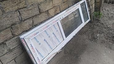 plasik pencere: PVC pəncərə çərçivəsi – sürgülü dizayn - Material: PVC profil eni 77 — 1