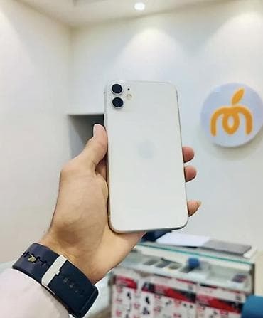 IPhone 11, 128 GB, Ağ, Zəmanət, Kredit, Barmaq izi