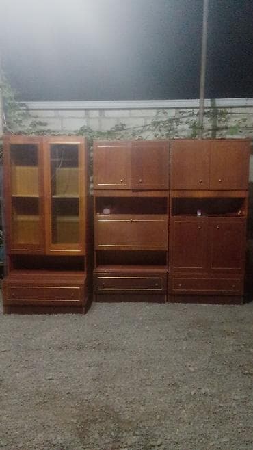 kitab refi modelleri: Klassik üslubda modul tipli qonaq otağı divar mebeli dəsti — 1