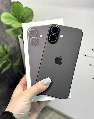 IPhone 16, 128 GB, Qara, Zəmanət, Simsiz şarj, Face ID