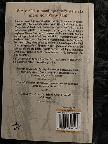 Kitab: Psixiatr Müəllif: Vulf Dorn Janr: Psixoloji triller