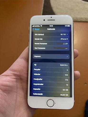 tunar sma: IPhone 8, 64 GB, Matte Gold, Barmaq izi — 5