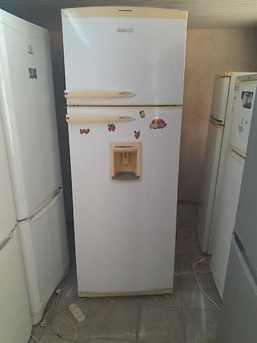 soyuducular ikinci əl: İşlənmiş 2 qapılı Beko Soyuducu Satılır, rəng - Ağ, Dispenserli — 1