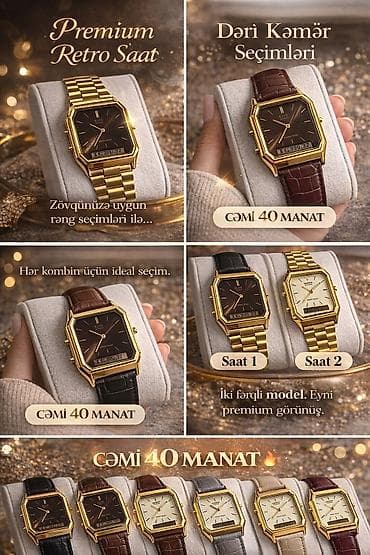 goy daş: Qol saatı, Casio, rəng - Qızılı — 3