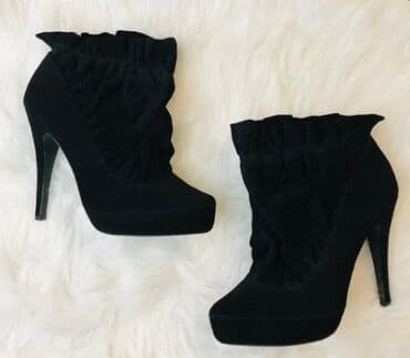 brend qadin ayaqqabilari: Ölçü: 38, rəng - Qara, İşlənmiş — 1